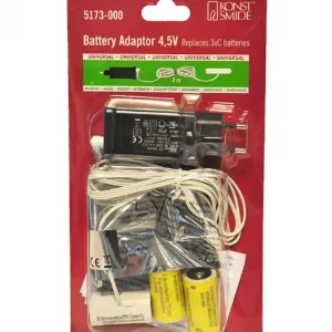 Konstsmide, guirlandes lumineuses de Noël Adaptateur Secteur Pour 3 Piles 1,5 V Lr14