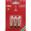 Konstsmide, guirlandes lumineuses de Noël 3 Ampoules De Rechange 14V, 3W Pour Chandelier De Noël 16 Lampes
