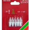 Konstsmide, guirlandes lumineuses de Noël 5 Ampoules Givrees Pour Guirlande 12 V, 1,14W, 20 Lampes