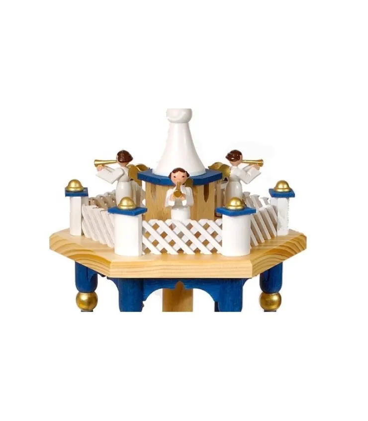 Richard Glasser, Pyramides de Noël allemandes Ange De Rechange Couleur Blanc Pour Pyramide A Etages