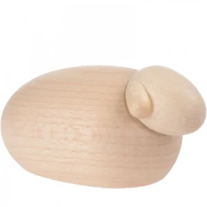 Köhler, Père Noël en bois Animaux De La Crèche De Noël, Mouton Blanc