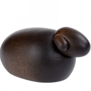 Köhler, Père Noël en bois Animaux Pour Crèche De Noël, Mouton Noir