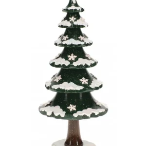 Hubrig, figurines pour enfant Arbre D'Hiver Avec Cristaux De Neige - Village De Noël Miniature