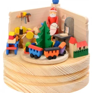 Graupner, décoration de sapin de Noël, Déco Noël enfant Boite A Musique Bois, Atelier Du Père Noël