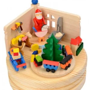 Graupner, décoration de sapin de Noël, Déco Noël enfant Boite A Musique Bois, Atelier Du Père Noël
