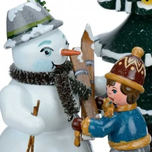 Hubrig, figurines pour enfant Boite A Musique Noël, Jeux D'Enfants Dans LÀ Neige