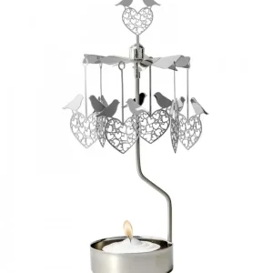 Pluto Produkter, déco de Noël Scandinave Bougeoir Carrousel 2 Oiseaux Amoureux