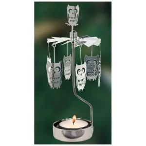 Pluto Produkter, déco de Noël Scandinave Bougeoir Carrousel Chouettes