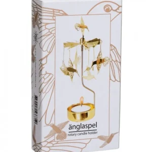 Pluto Produkter, déco de Noël Scandinave Bougeoir Carrousel Colibri En Metal Dore