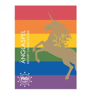 Pluto Produkter, déco de Noël Scandinave Bougeoir Carrousel Licornes Dorees