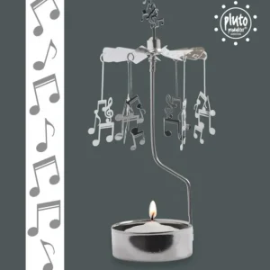 Pluto Produkter, déco de Noël Scandinave Bougeoir Carrousel Notes De Musique