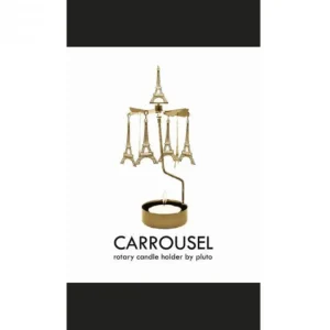 Pluto Produkter, déco de Noël Scandinave Bougeoir Carrousel Tour Eiffel Dore