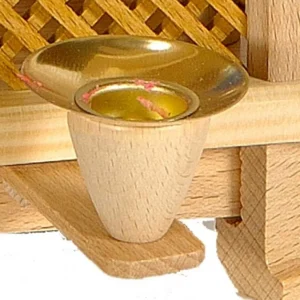 Richard Glasser, Pyramides de Noël allemandes Bougeoir De Rechange En Laiton Pour Pyramide A Bougies 17 Mm