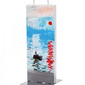 Flatyz, bougie décorative scandinave Bougie Déco Monnet Soleil Levant Sur La Seine