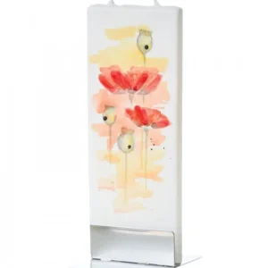 Flatyz, bougie décorative scandinave Bougie Décorative Coquelicots