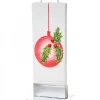 Flatyz, bougie décorative scandinave Bougie De Noël Boule Et Houx