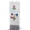 Flatyz, bougie décorative scandinave Bougie De Noël Couple Bonhomme De Neige