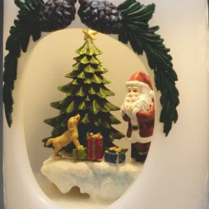 Konstsmide, guirlandes lumineuses de Noël Bougie Led Père Noël Avec Petit Chien