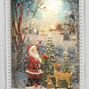 Konstsmide, guirlandes lumineuses de Noël Cadre Photo Lumineux Père Noël Avec Animaux