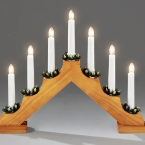 Konstsmide, guirlandes lumineuses de Noël Chandelier De Noël 7 Branches Bois De Chene