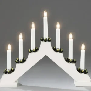 Konstsmide, guirlandes lumineuses de Noël Chandelier De Noël Blanc, 7 Branches