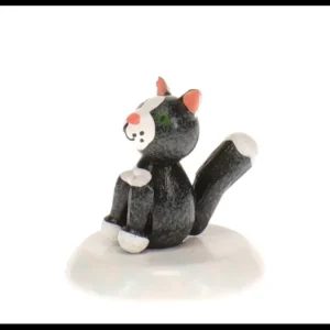 Hubrig, figurines pour enfant Chat Noir , Village De Noël Miniature