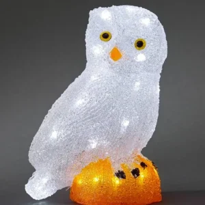 Konstsmide, guirlandes lumineuses de Noël Chouette Lumineuse Led En Acrylique, 27 Cm