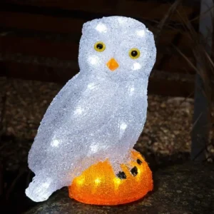Konstsmide, guirlandes lumineuses de Noël Chouette Lumineuse Led En Acrylique, 27 Cm