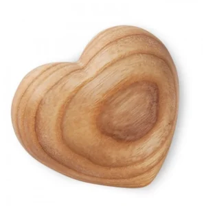 Waldfabrik, photophore en bois et étoile sapin de Noël Coeur En Bois, 6 Cm