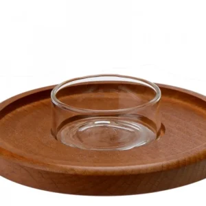 Schalling, crèche moderne Coupelle En Verre Transparent De Rechange Pour Photophores Et Bougeoirs