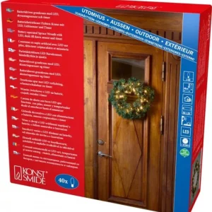 Konstsmide, guirlandes lumineuses de Noël Couronne De Noël Lumineuse Sapin, 45 Cm