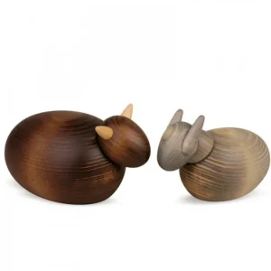 Köhler, Père Noël en bois Crèche De Noël Complete Avec 12 Personnages 17 Cm