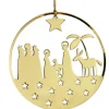 Pluto Produkter, déco de Noël Scandinave Crèche De Noël Design Doree A Suspendre