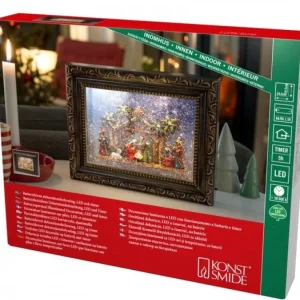 Konstsmide, guirlandes lumineuses de Noël Crèche De Noël Lumineuse, Effet Neige