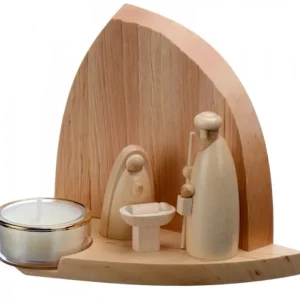 Schalling, crèche moderne Crèche De Noël Moderne Avec Bougeoir