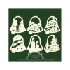 Ratags, décos de Noël lumineuses en bois Décoration De Noël Pour Sapin, 6 Clochettes En Bois - Set N° 18