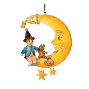 Hubrig, figurines pour enfant Décoration Sapin De Noël Vintage, Marchand De Sable Sur La Lune