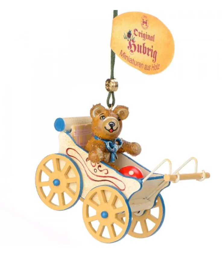 Hubrig, figurines pour enfant Décoration Sapin De Noël Vintage, Ourson Dans Landau