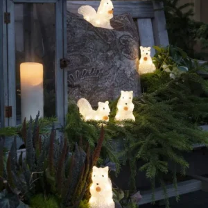 Konstsmide, guirlandes lumineuses de Noël Ecureuils Lumineux 12 Cm En Acrylique, 40 Diodes Blanc Chaud