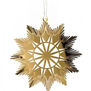 Pluto Produkter, déco de Noël Scandinave Etoile Design En Metal Dore A Accrocher
