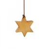 Waldfabrik, photophore en bois et étoile sapin de Noël Etoile En Bois D'Aulne A Suspendre 5,5 Cm
