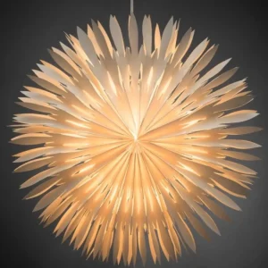 Konstsmide, guirlandes lumineuses de Noël Etoile Lumineuse Electrique En Papier A Suspendre, Blanche, 60 Cm