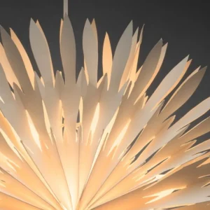 Konstsmide, guirlandes lumineuses de Noël Etoile Lumineuse Electrique En Papier A Suspendre, Blanche, 60 Cm