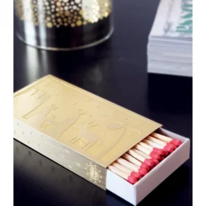 Pluto Produkter, déco de Noël Scandinave Etui Dore Motif Sapin De Noël Pour Boite D'Allumettes