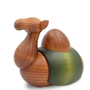 Köhler, Père Noël en bois Figurine De Grande Crèche De Noël, Le Dromadaire, 17 Cm