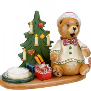 Hubrig, figurines pour enfant Figurine Porte Encens Ourson Et Bougeoir