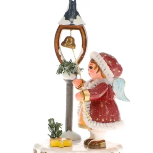 Hubrig, figurines pour enfant Fillette Et La Clochette De Noël - Village De Noël Miniature