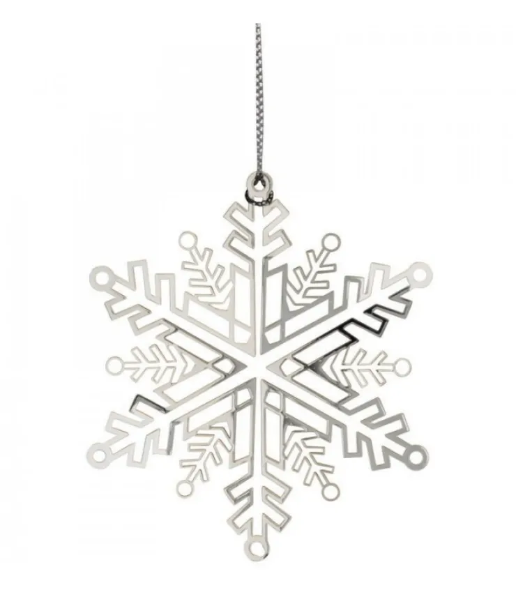 Pluto Produkter, déco de Noël Scandinave Flocon De Neige Design En Metal Couleur Argent A Accrocher