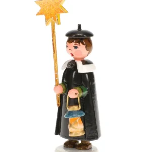 Hubrig, figurines pour enfant Garcon Chanteur Avec Etoile - Village De Noël Miniature