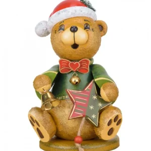 Hubrig, figurines pour enfant Grand Ourson De Noël Brule-Encens 22 Cm